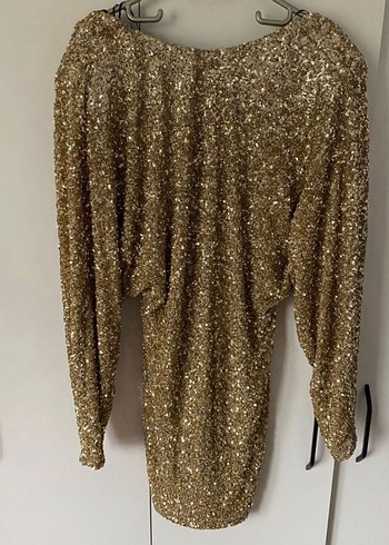 Gold Full Payet Elbise - Görsel 3
