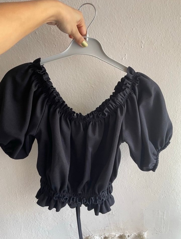 siyah crop - Görsel 2