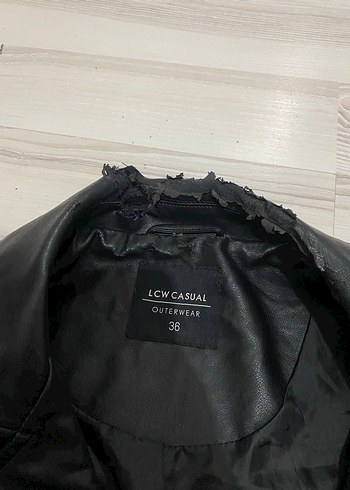 Siyah Deri Rock Punk Kadın Ceket - Görsel 4