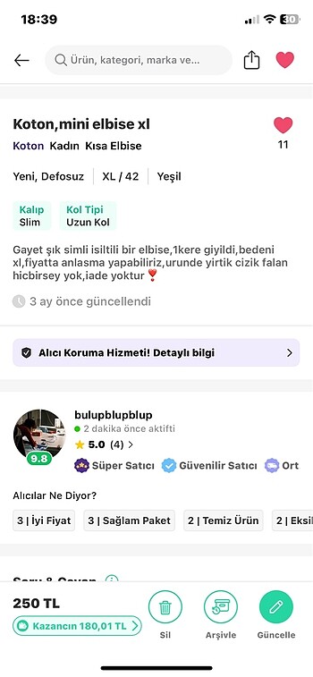 xl Beden yeşil Renk Simli elbise