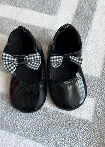 Fiyonklu Siyah Kız Çocuk Babet Ayakkabı - Görsel 3