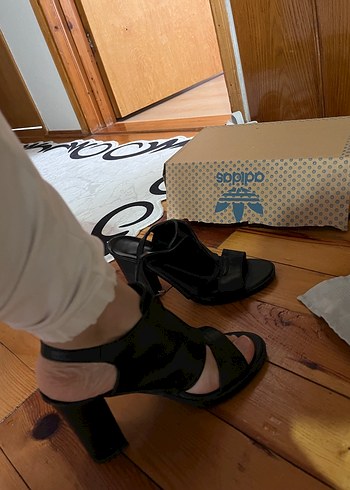 Siyah Kadın Platform Topuklu Ayakkabı - Görsel 6