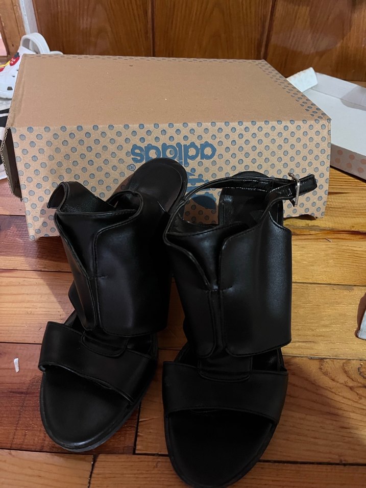 Siyah Kadın Platform Topuklu Ayakkabı - Görsel 4