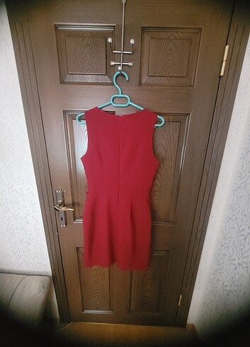 Bordo kalem elbise 
