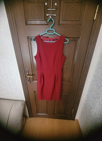 Trendyol & Milla Bordo kalem elbise 