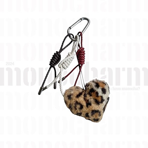 Leopar - Deri Charm Set | Deri Çanta Aksesuarı