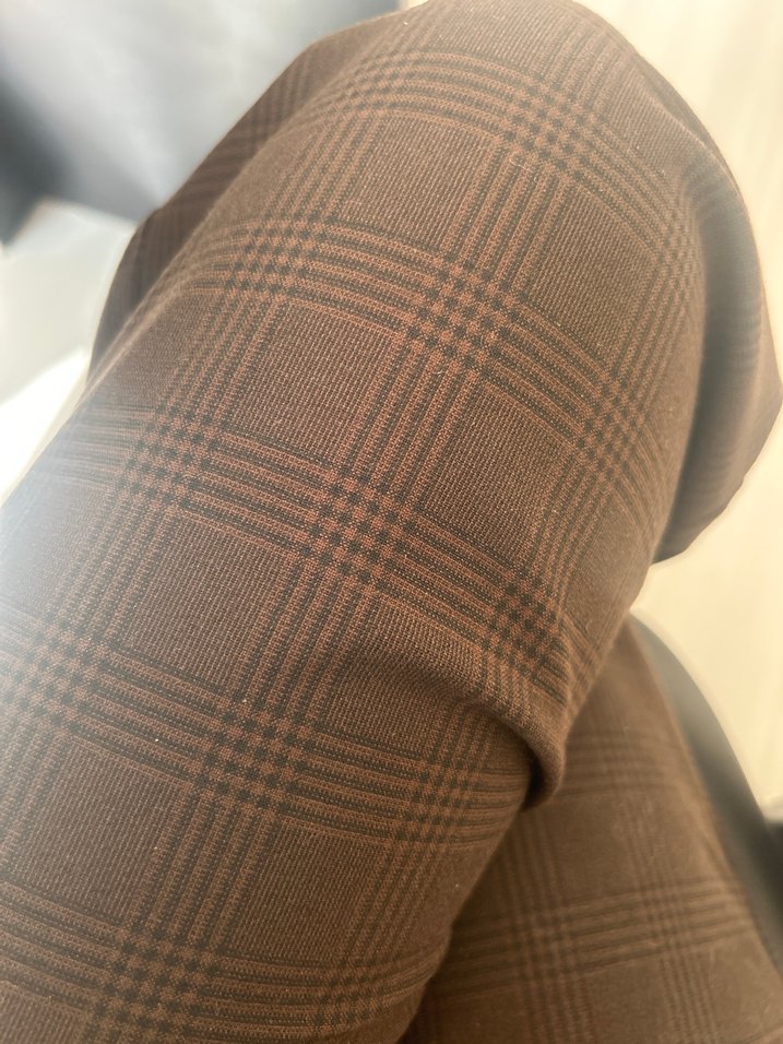 Kahverengi Kemerli Kadın Kumaş Pantolon - Görsel 3