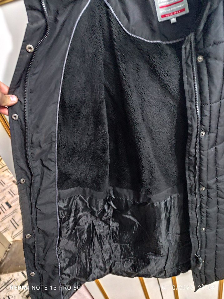 Siyah Uzun Kadın Kışlık Mont Kürklü - Görsel 2