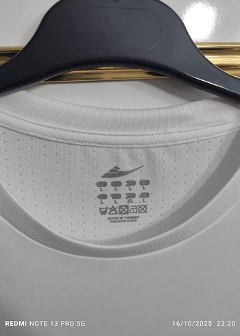 Erkek Beyaz Kısa Kollu Spor Tişört - Görsel 2