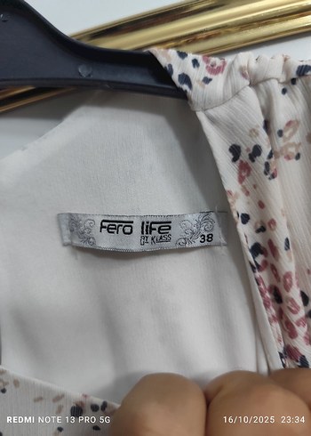 Bej Çiçekli Bohem Uzun Elbise - Görsel 4