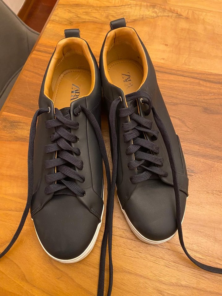 Siyah Bağcıklı Erkek Spor Ayakkabı - Görsel 2