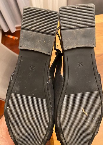 Klasik Siyah Altın renk Tokalı Kadın Babet - Görsel 3