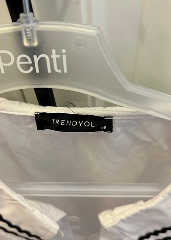 Trendyol & Milla Düğmeli Beyaz Pamuklu Kadın Gömlek