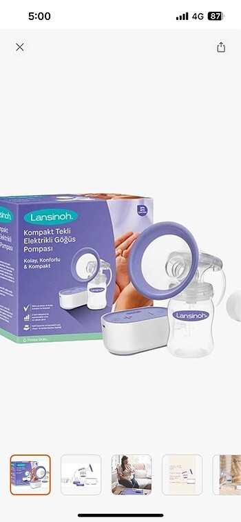 Lansinoh göğüs pompası