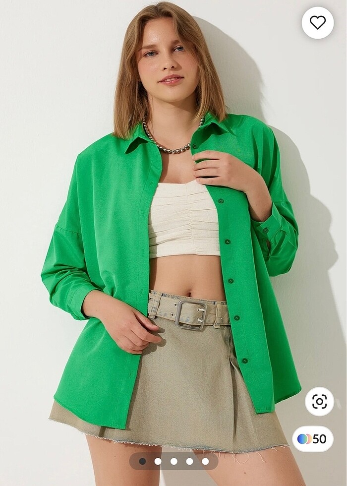 Oversize Gömlek - Görsel 2