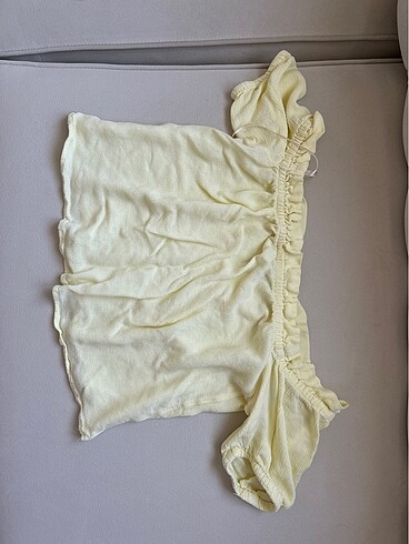 Sarı kolsuz bluz - Görsel 5