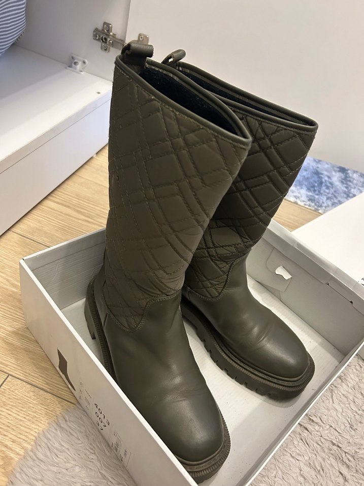 Yargıcı haki yeşili çizme - Görsel 3