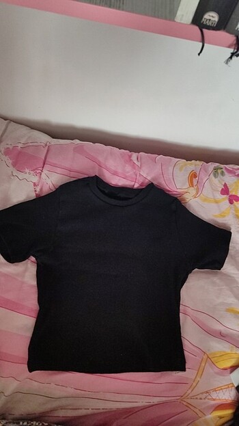 Standart beden siyah crop