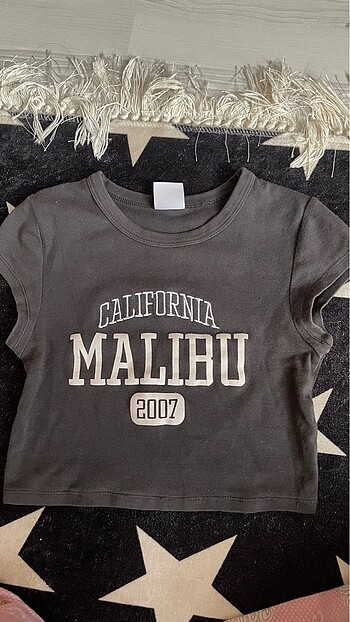 Bershka gri crop