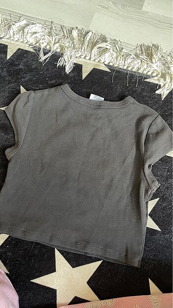 xs Beden gri Renk Bershka gri crop