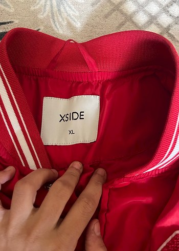 Kırmızı bombur Ceket - Görsel 2