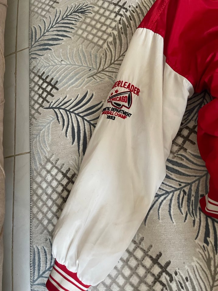 Kırmızı bombur Ceket - Görsel 3