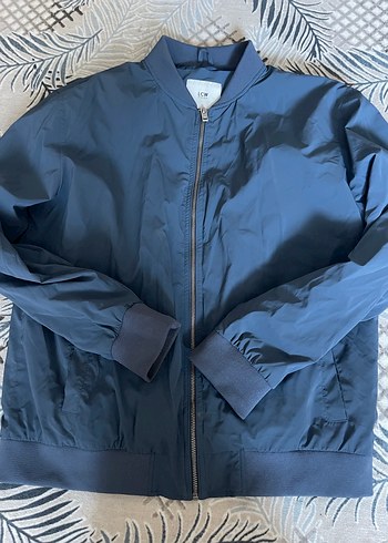 Mavi Fermuarlı Ceket - Görsel 3