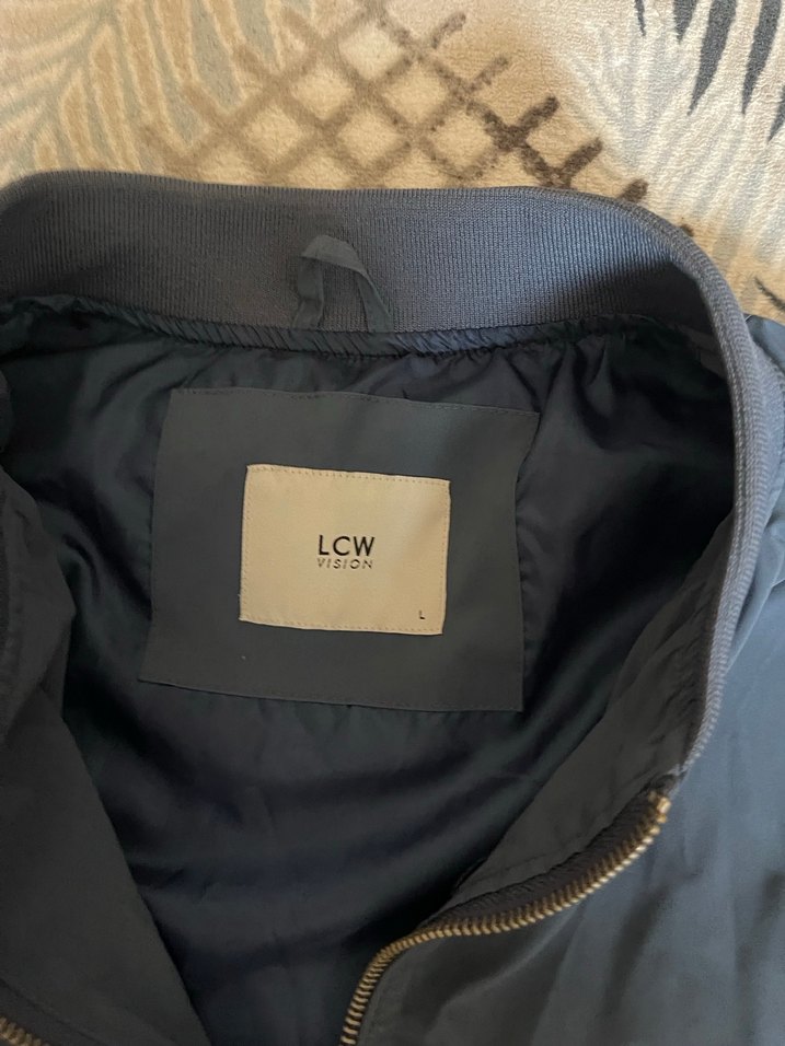 Mavi Fermuarlı Ceket - Görsel 2