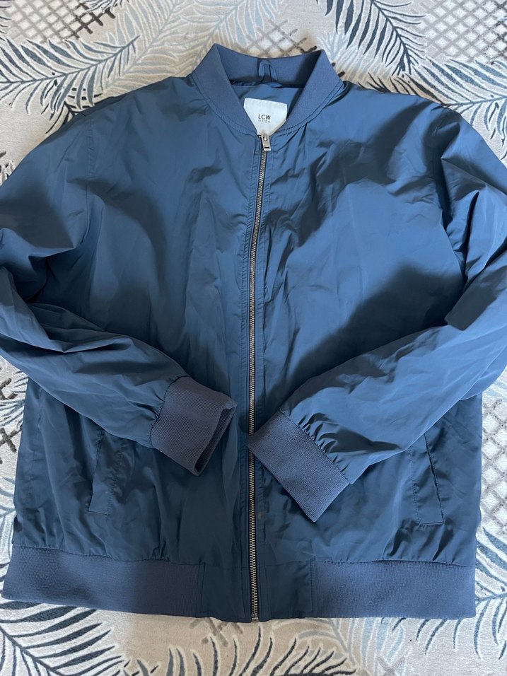 Mavi Fermuarlı Ceket - Görsel 3