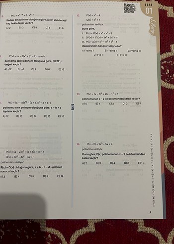 AYT Matematik Soru Bankası - Görsel 3