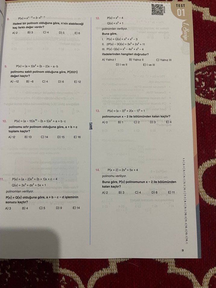 AYT Matematik Soru Bankası - Görsel 3