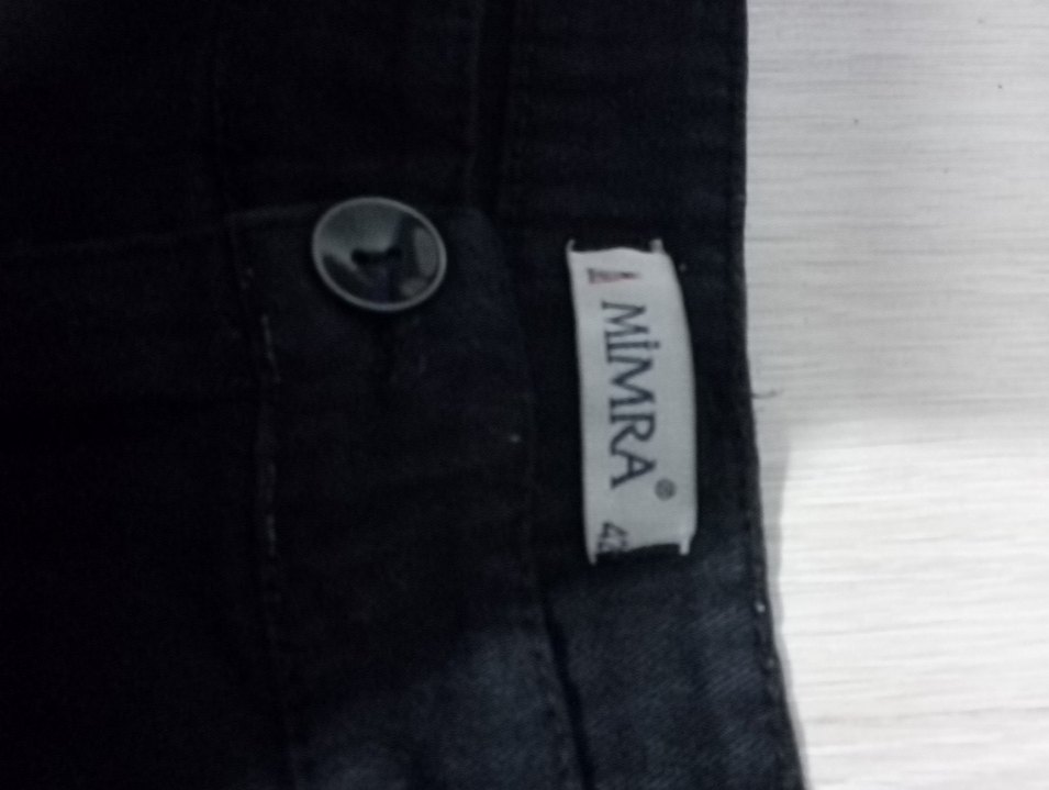 Kadın Siyah Midi Denim Pantolon - Görsel 2