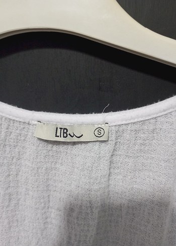 Düğmeli Beyaz Keten Mini Bluz - Görsel 3