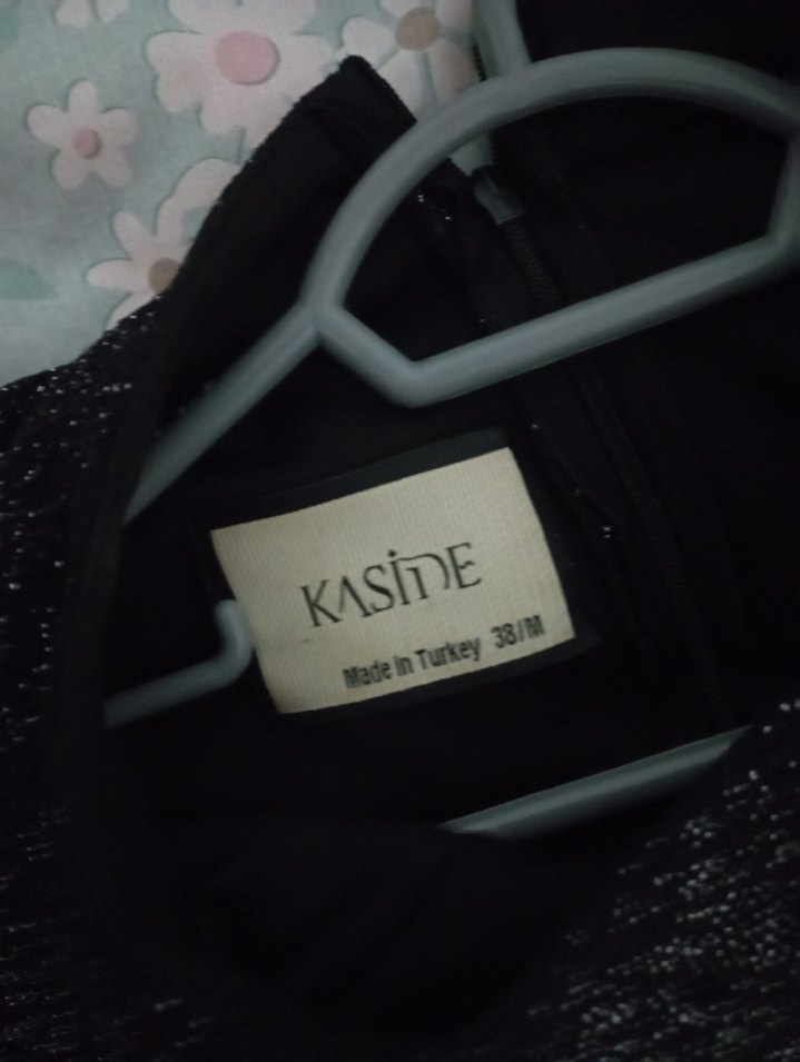 Siyah Payetli Uzun Kadın Tulum - Görsel 4