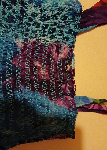 Kadın Çok Renkli  Bohem Elbise - Görsel 3