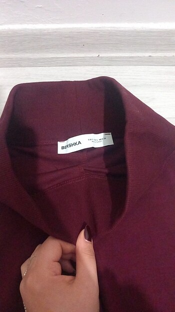 s Beden Bershka bordo ispanyol paça tayt s beden