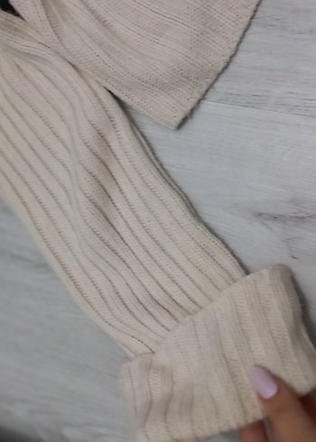 Gri Boğazlı triko kazak - Görsel 3