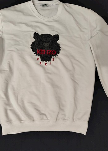 Kenzo Beyaz Baskılı Erkek Sweatshirt - Görsel 2