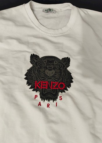 Kenzo Beyaz Baskılı Erkek Sweatshirt - Görsel 3