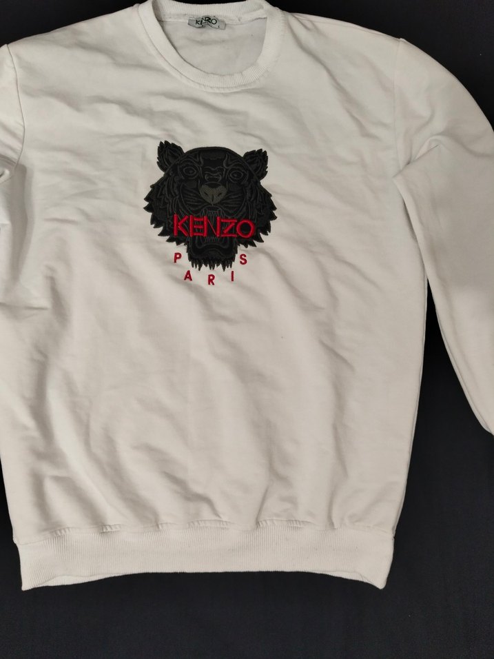 Kenzo Beyaz Baskılı Erkek Sweatshirt - Görsel 2