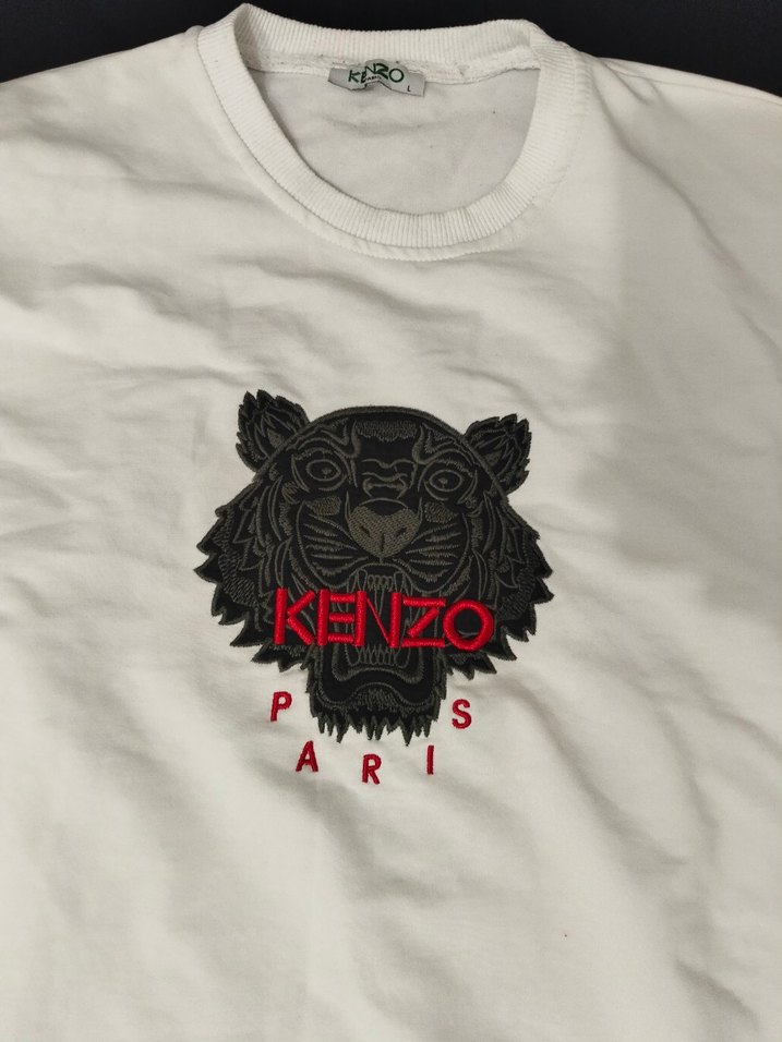 Kenzo Beyaz Baskılı Erkek Sweatshirt - Görsel 3