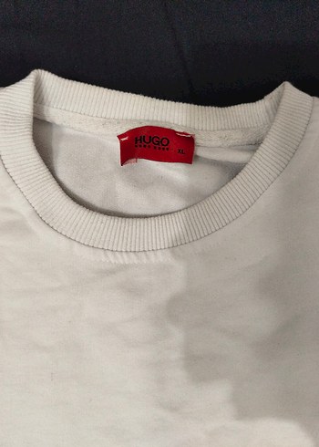 HUGO Beyaz Erkek Sweatshirt - Görsel 3