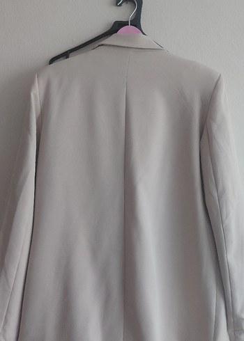 Bej Düğmeli Kadın Blazer Ceket - Görsel 6