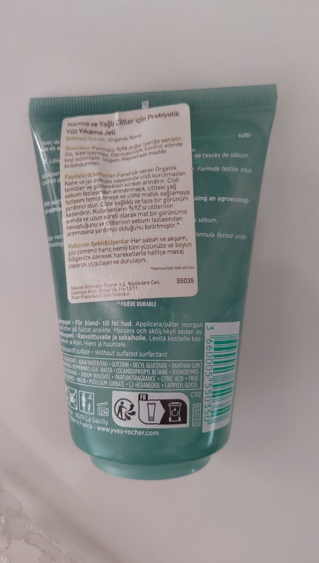Yves Rocher Saf ve Ferahlatıcı Temizleyici Jel 125 ml - Görsel 2