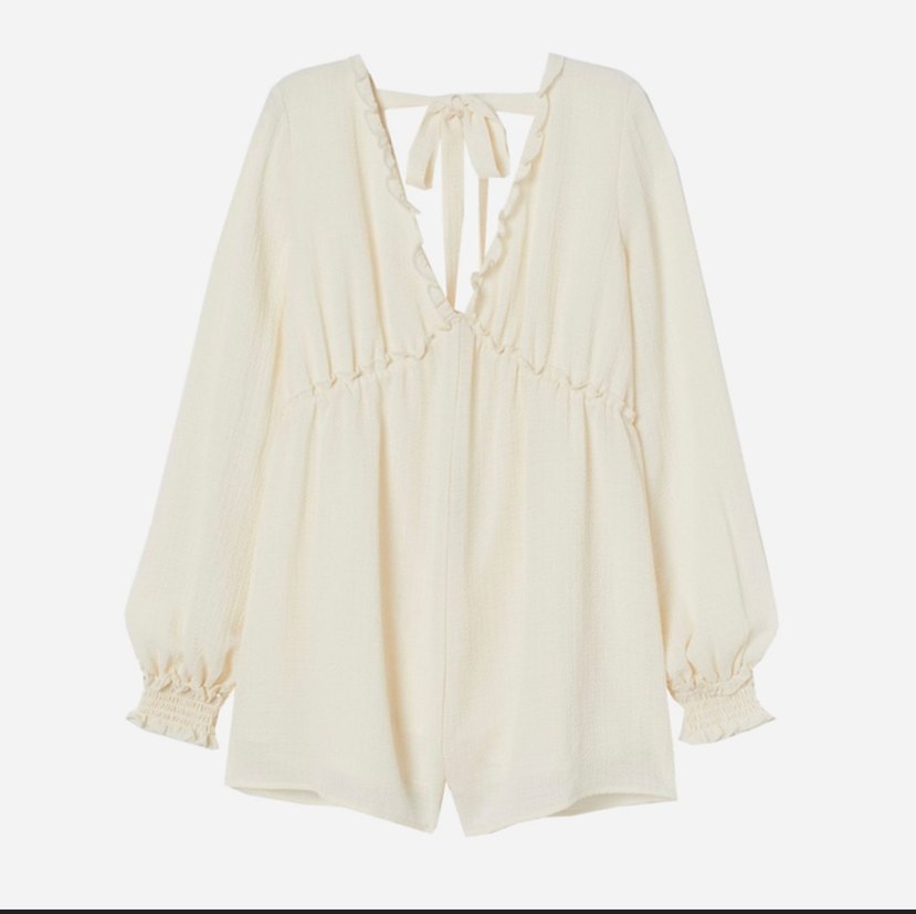 Bej Keten Kadın tulum - Görsel 2