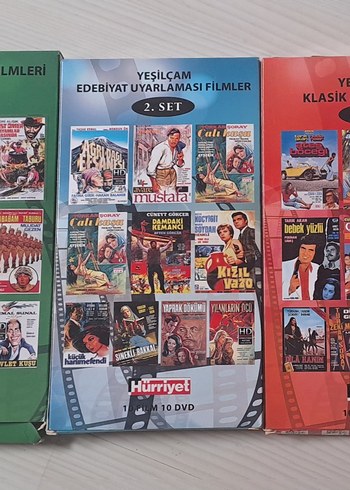 Yeşilçam Klasik Edebiyat Uyarlaması 3 Set DVD