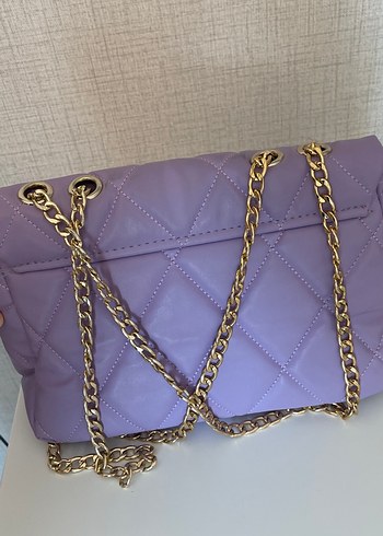 Diğer Zincir Detaylı Pastel Mor Kadın Çanta