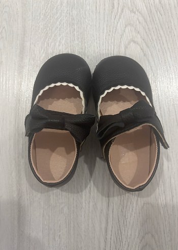 Kız Çocuk Siyah Fiyonklu Babet Ayakkabı - Görsel 2