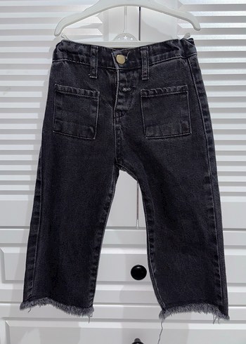 Kız Çocuk Gri Denim Pantolon - Görsel 2