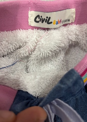 Kız Çocuk Çok Renkli Denim Pantolon - Görsel 2